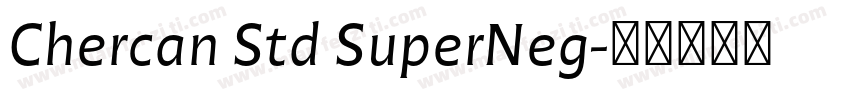 Chercan Std SuperNeg字体转换